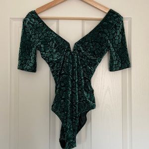 & Other Stories Velvet Bodysuit